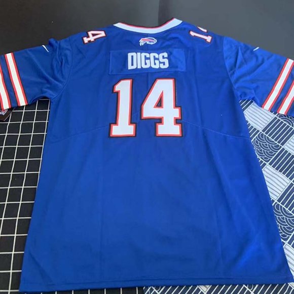 Nike Buffalo Bills Stefon Diggs #14 Home Jersey NFL - Picture 3 of 10